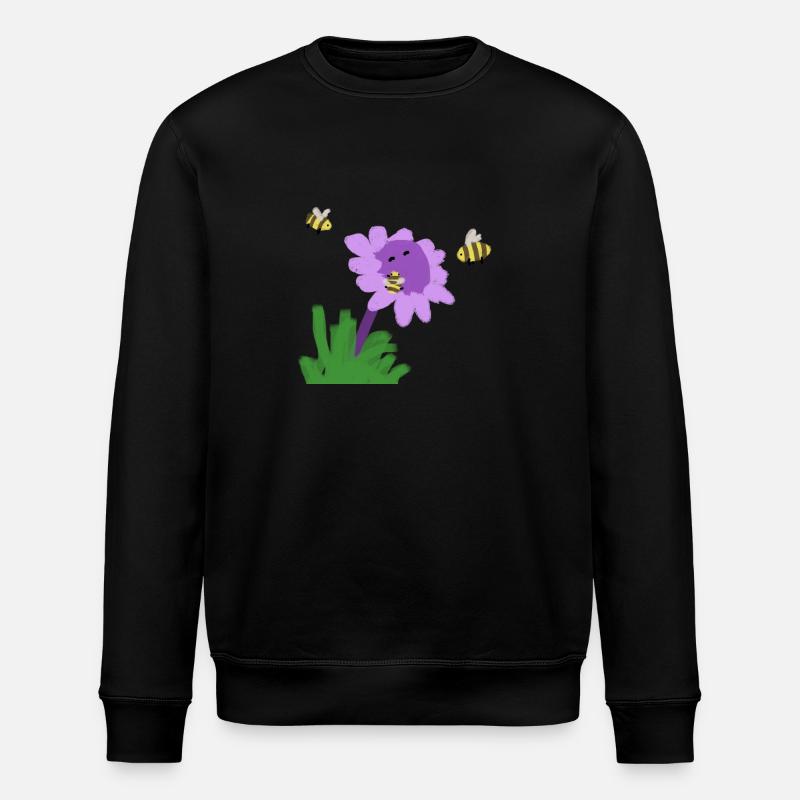 Bee fig - Stanley/Stella ROLLER Unisex Organic Sweatshirt - black