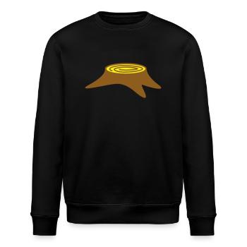 Baumstumpf Baum Fällen Holzfäller Wald Stumpf Holz - Stanley/Stella Unisex Bio-Sweatshirt ROLLER - Schwarz - Vorne - Nik (191cm)