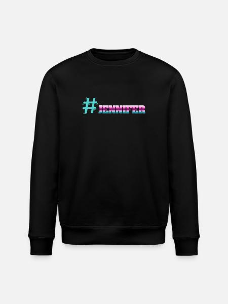 First name Jennifer - Stanley/Stella ROLLER Unisex Organic Sweatshirt - black