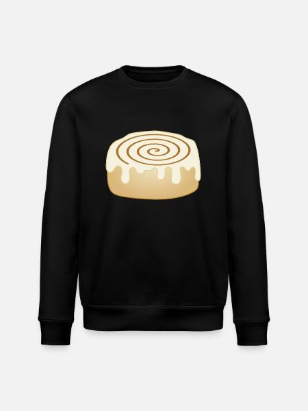 cinnamon roll - Stanley/Stella ROLLER Unisex Organic Sweatshirt - black