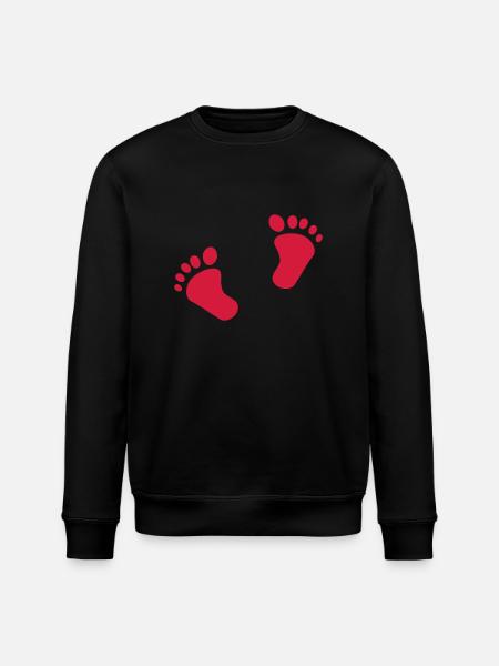 Babyfüße - Stanley/Stella Unisex Bio-Sweatshirt ROLLER - Schwarz