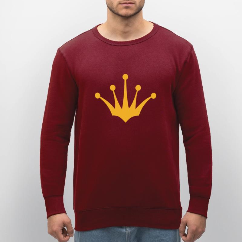 König oder Königin Krone 4 1c Stanley/Stella Unisex Bio-Sweatshirt ROLLER