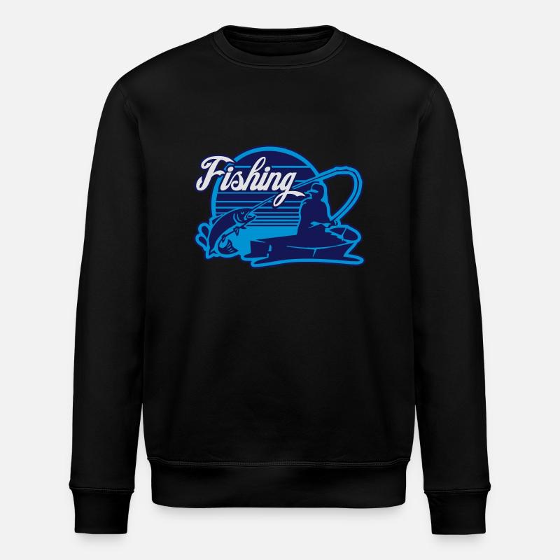 fishing - Stanley/Stella Unisex Bio-Sweatshirt ROLLER - Schwarz