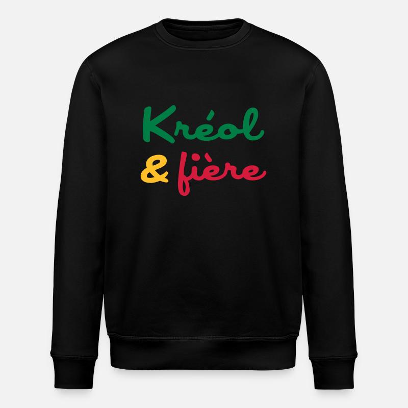 Créole / Martinique / Guadeloupe / Antilles - Sweat bio ROLLER Stanley/Stella Unisexe - noir