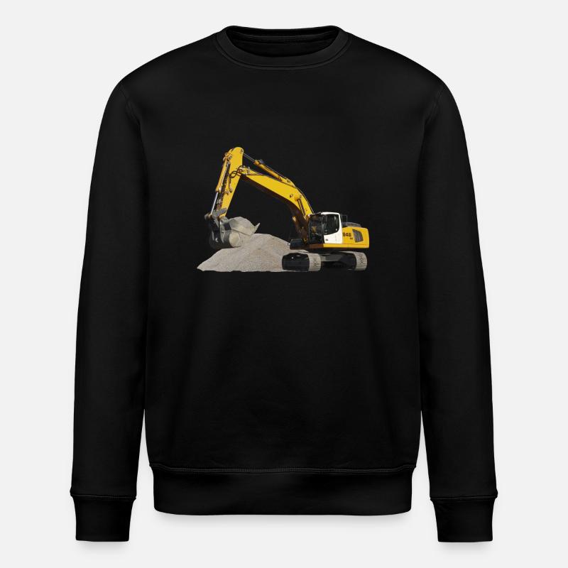 Excavatrice - Sweat bio ROLLER Stanley/Stella Unisexe - noir