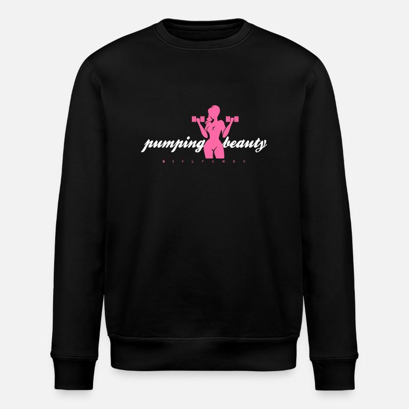 Pompage Beauté Rose - Sweat bio ROLLER Stanley/Stella Unisexe - noir
