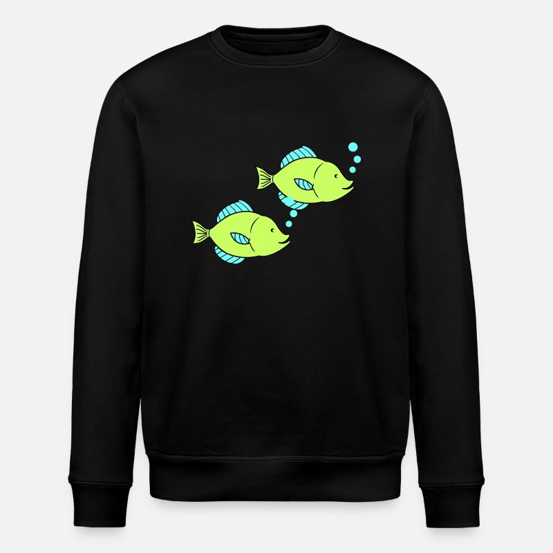 Poissons Bande dessinée 2 - Sweat bio ROLLER Stanley/Stella Unisexe - noir