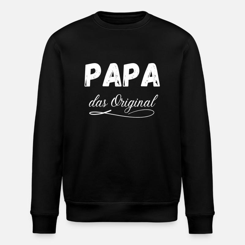 Papa das Original - Stanley/Stella Unisex Bio-Sweatshirt ROLLER - Schwarz