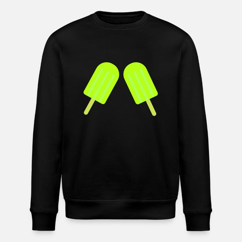 eis eiscreme 2 - Stanley/Stella Unisex Bio-Sweatshirt ROLLER - Schwarz