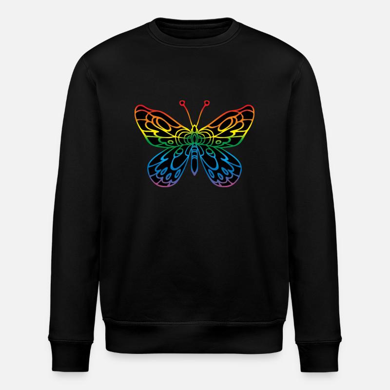 Schmetterling - Stanley/Stella Unisex Bio-Sweatshirt ROLLER - Schwarz