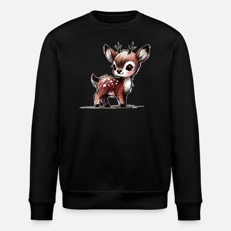 Fawn - Stanley/Stella ROLLER Unisex Organic Sweatshirt - black
