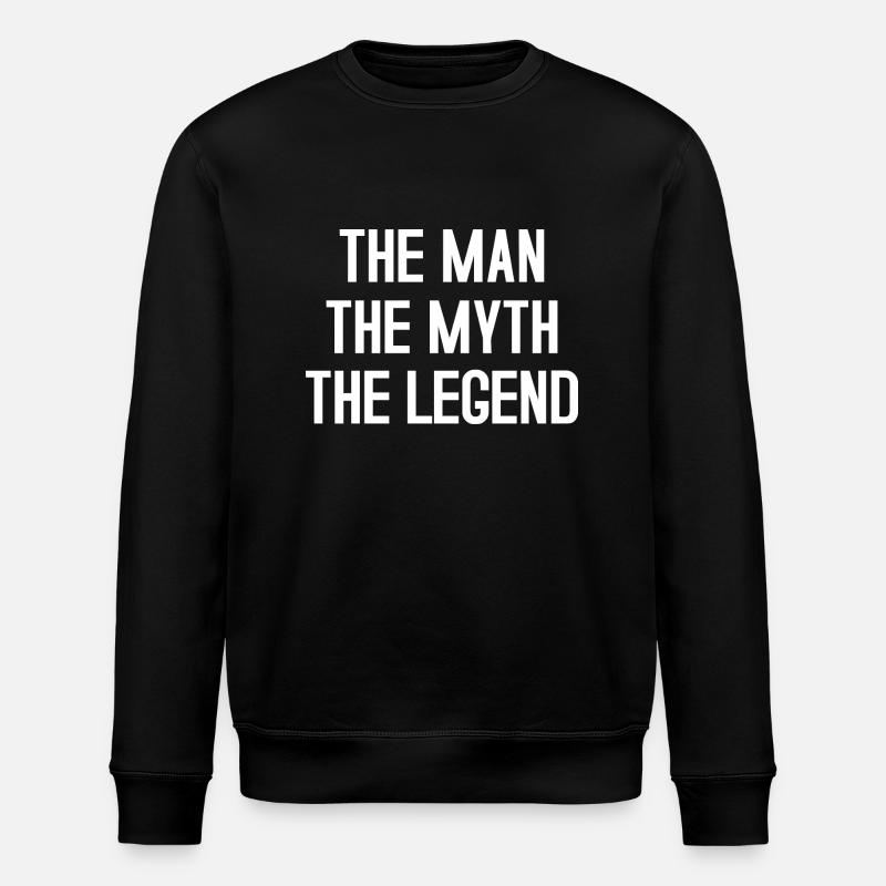 MAN MYTH LEGEND - Sweat bio ROLLER Stanley/Stella Unisexe - noir