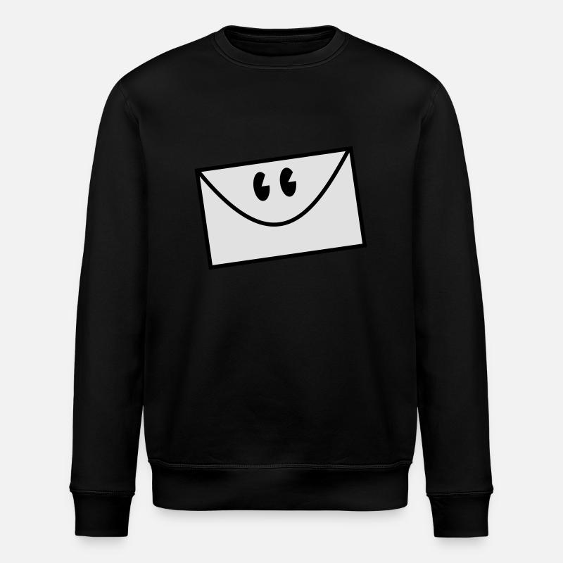 envelope - Stanley/Stella ROLLER Unisex Organic Sweatshirt - black