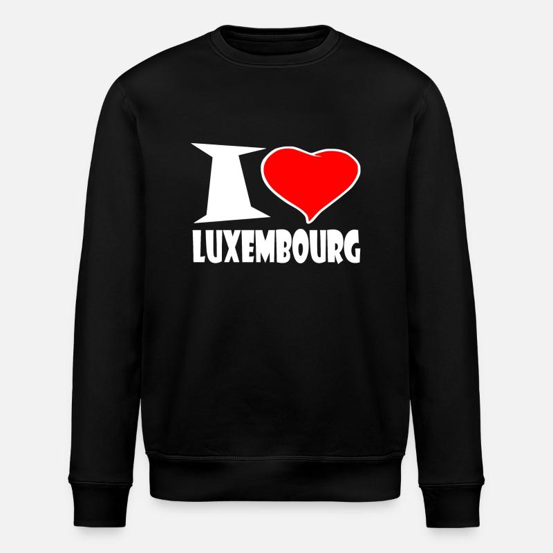 Luxembourg - Stanley/Stella ROLLER Unisex Organic Sweatshirt - black