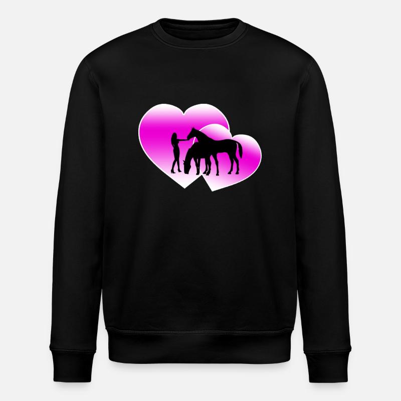 Chevaux - Sweat bio ROLLER Stanley/Stella Unisexe - noir