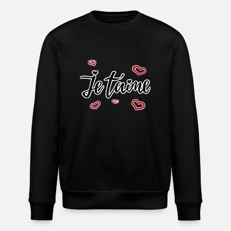 Je taime - Sweat bio ROLLER Stanley/Stella Unisexe - noir