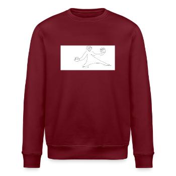 Ginguant - Sweat bio ROLLER Stanley/Stella Unisexe - bordeaux - Devant - Nik (191cm)