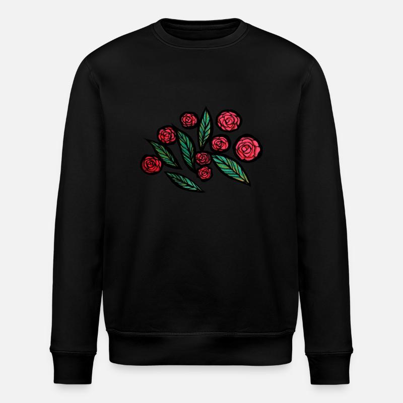 Roses - Sweat bio ROLLER Stanley/Stella Unisexe - noir