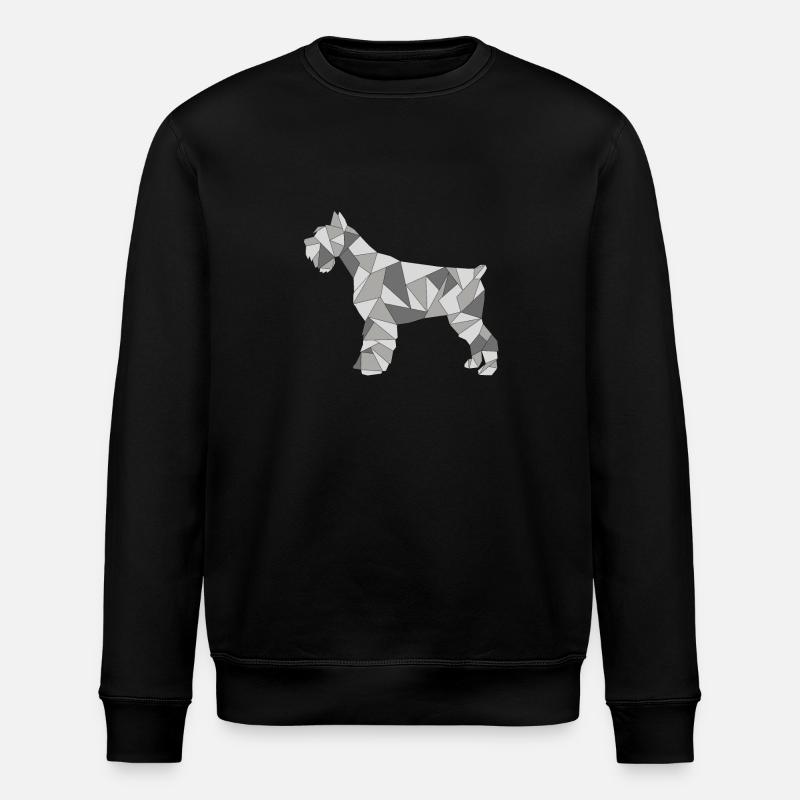 GEOMETRIC SCHNAUZER gris - Sweat bio ROLLER Stanley/Stella Unisexe - noir