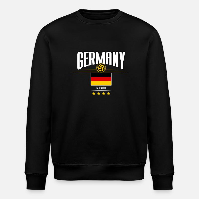 DEUTSCHLAND EM GEWINNER DESIGN - Stanley/Stella Unisex Bio-Sweatshirt ROLLER - Schwarz