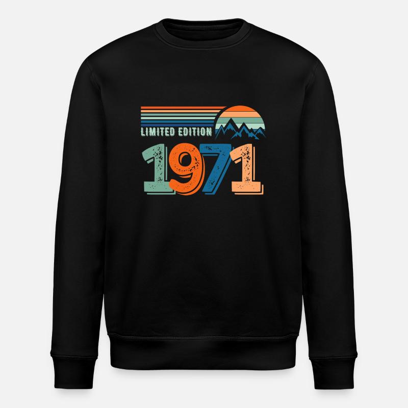 Limitierte Auflage 1971 - Stanley/Stella Unisex Bio-Sweatshirt ROLLER - Schwarz