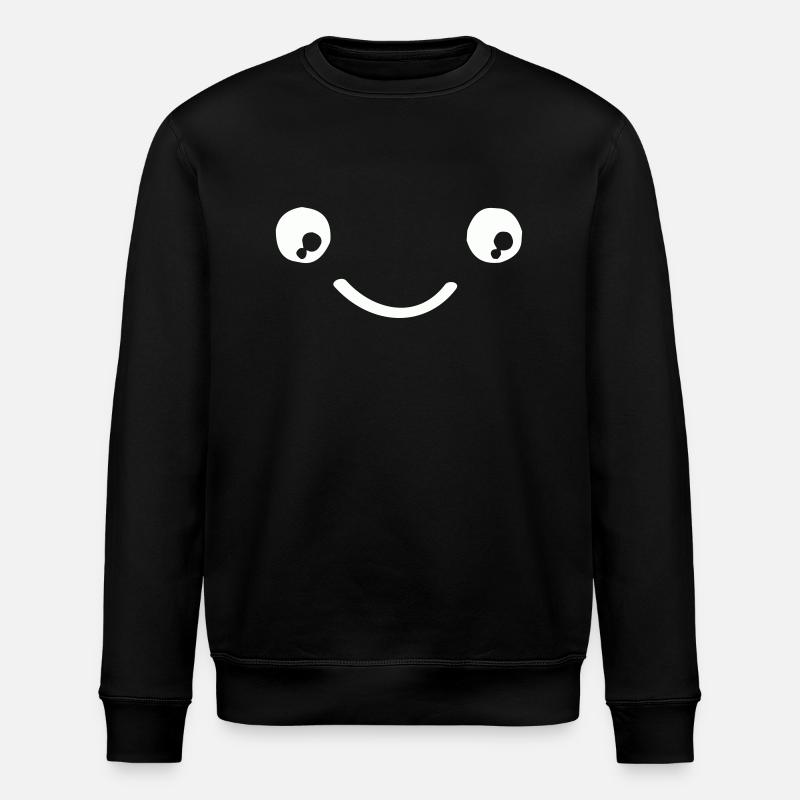 smileface - Stanley/Stella ROLLER Unisex Organic Sweatshirt - black