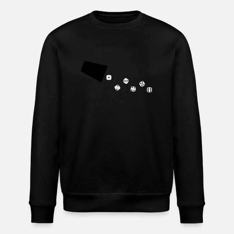wuerfeln_2c - Stanley/Stella ROLLER Unisex Organic Sweatshirt - black