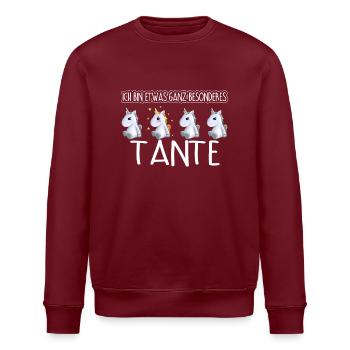 TANTE - Toll - Stanley/Stella Unisex Bio-Sweatshirt ROLLER - Burgunderrot - Vorne - Nik (191cm)