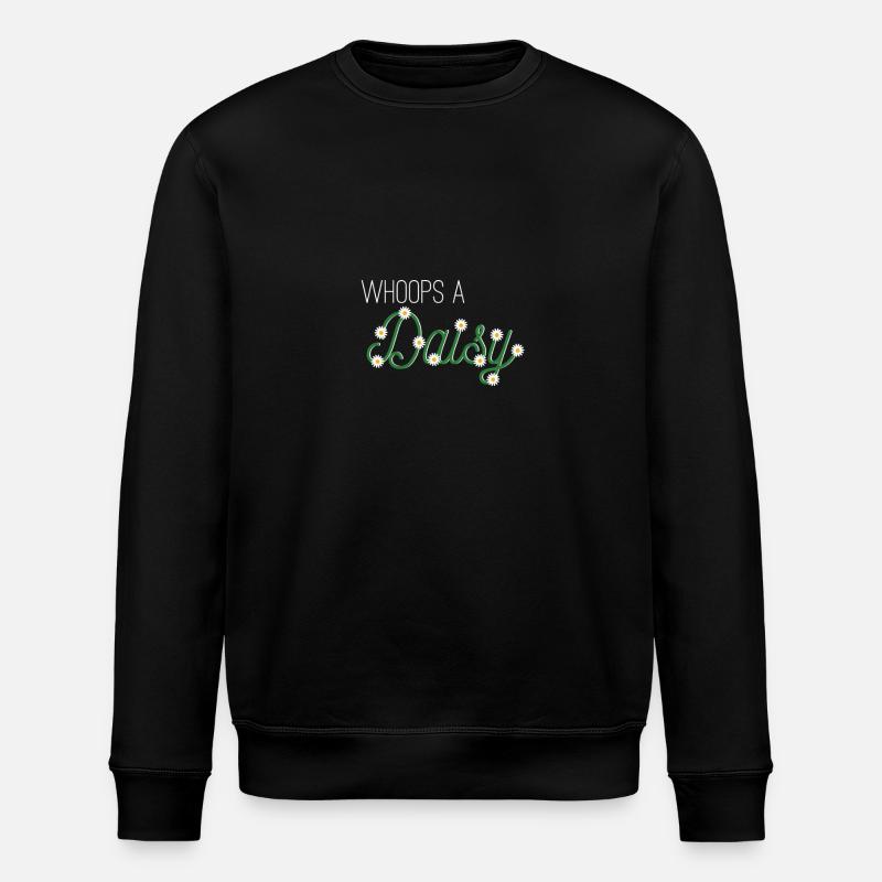 Whoops a Daisy - Stanley/Stella ROLLER Unisex Organic Sweatshirt - black