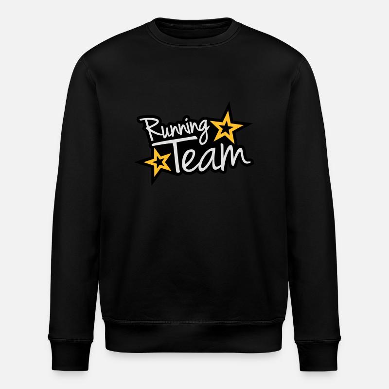 Running Team - Sweat bio ROLLER Stanley/Stella Unisexe - noir