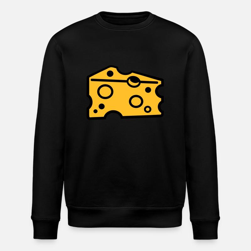 Cheese - Stanley/Stella ROLLER Unisex Organic Sweatshirt - black