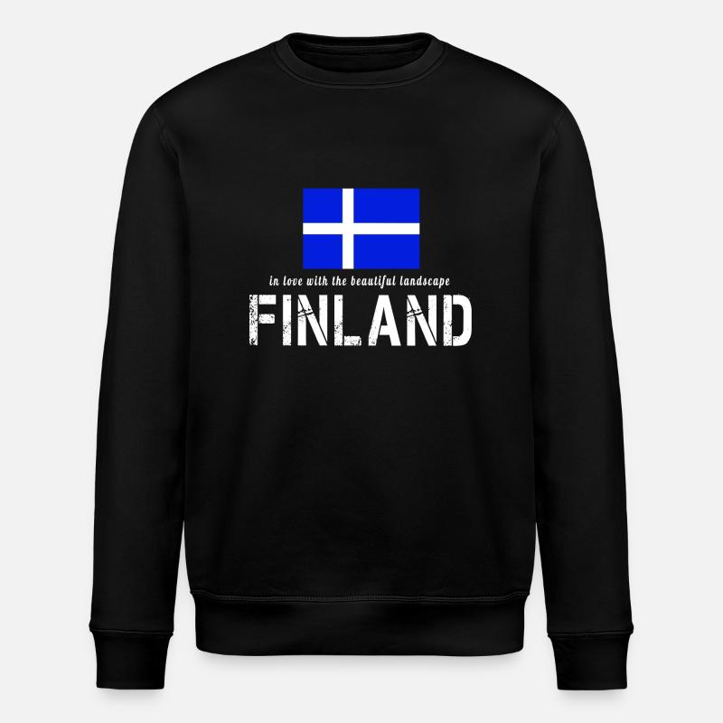 Finnland Finland - Stanley/Stella Unisex Bio-Sweatshirt ROLLER - Schwarz