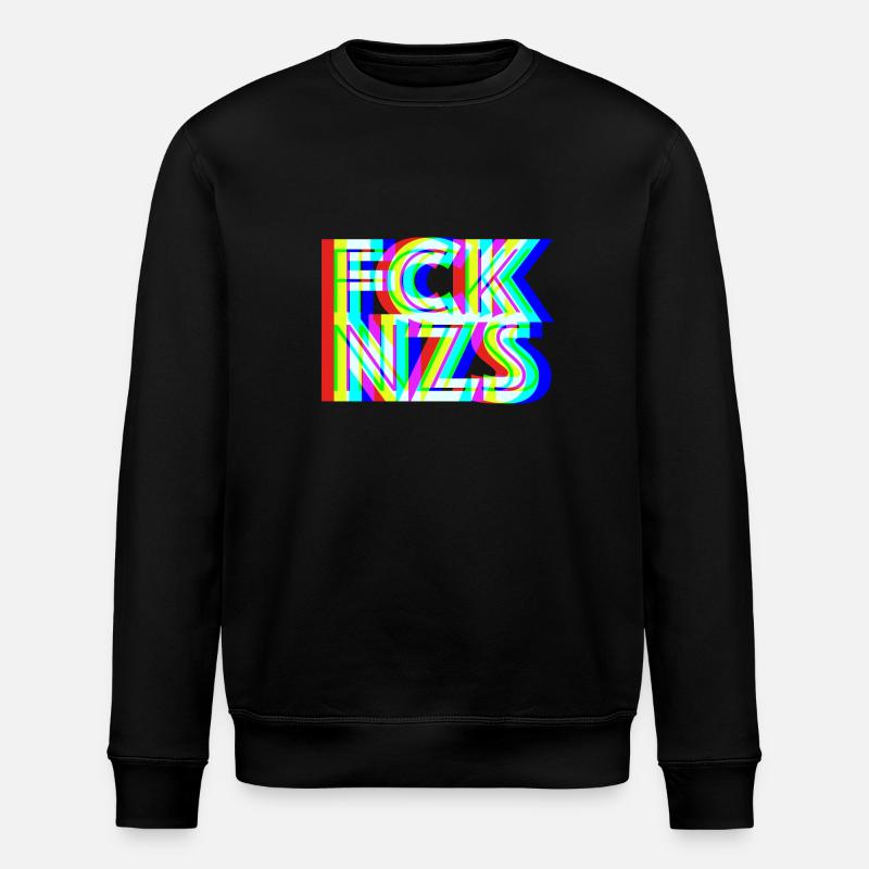 FCK NZS - Stanley/Stella Unisex Bio-Sweatshirt ROLLER - Schwarz