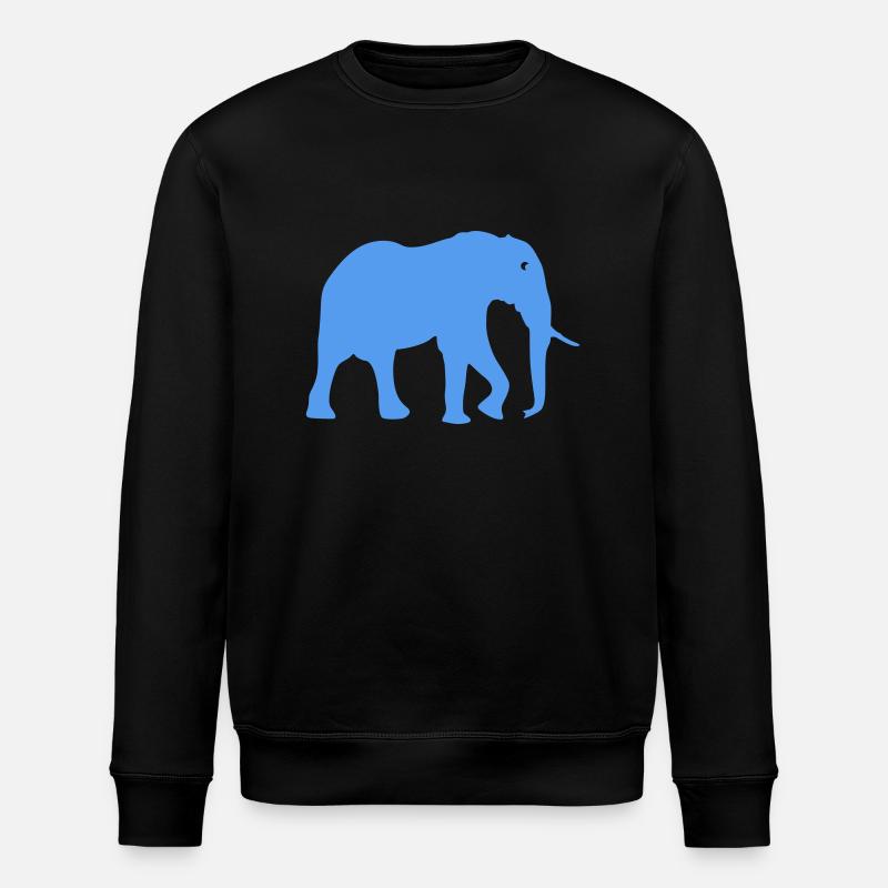 Elephant - Stanley/Stella ROLLER Unisex Organic Sweatshirt - black