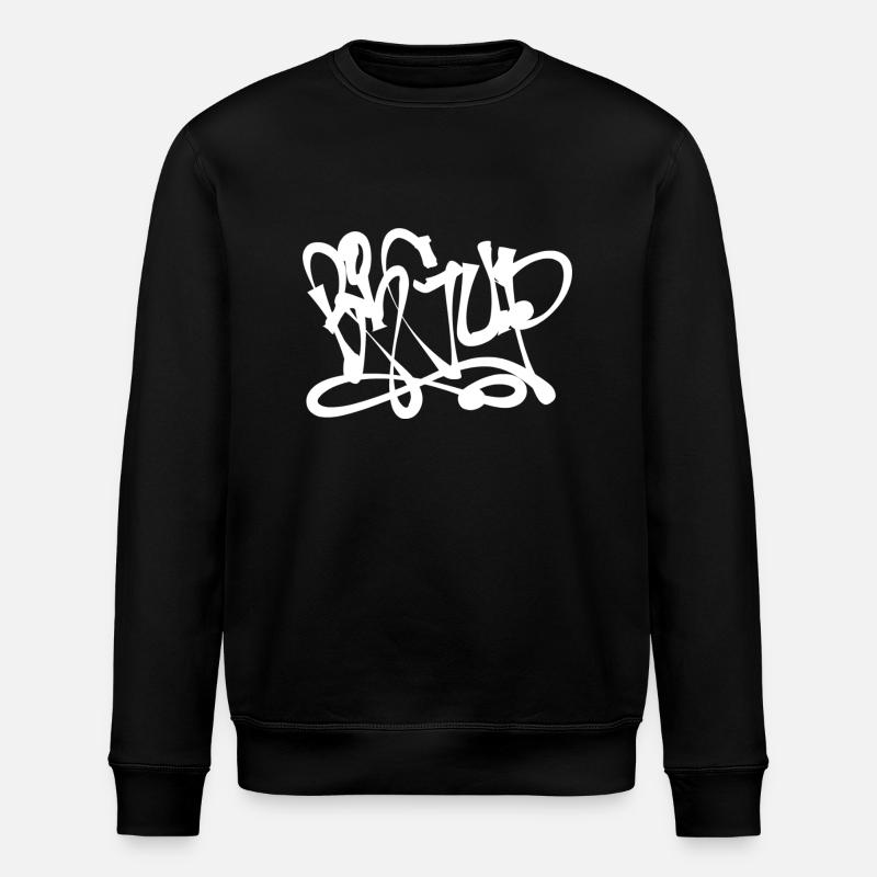BIGUP Graffiti - Stanley/Stella Unisex Bio-Sweatshirt ROLLER - Schwarz