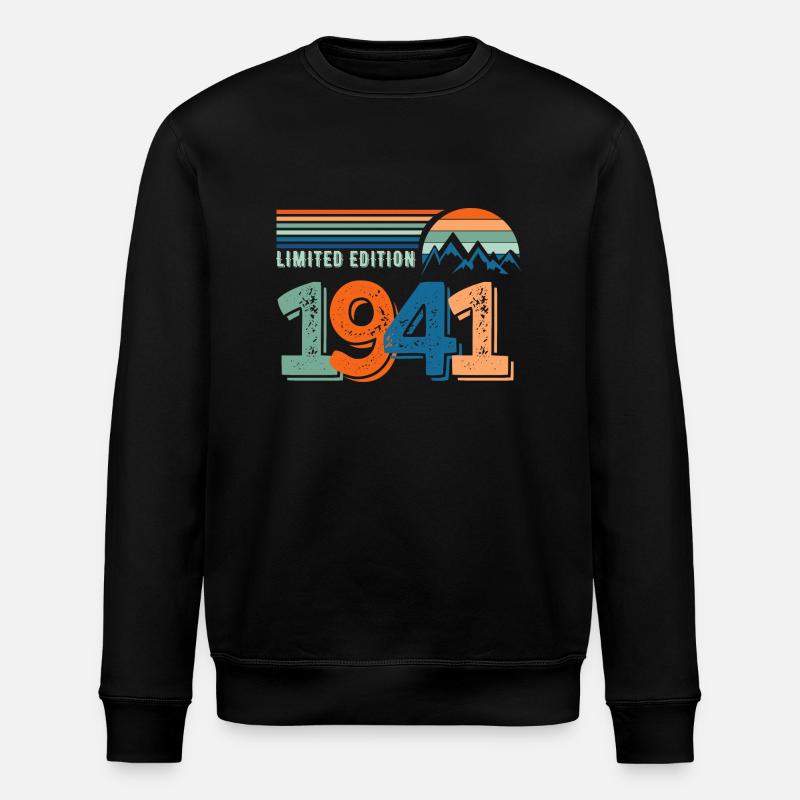 Limitierte Auflage 1941 - Stanley/Stella Unisex Bio-Sweatshirt ROLLER - Schwarz