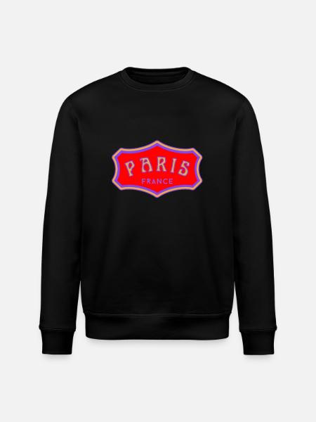 Paris - Stanley/Stella ROLLER Unisex Organic Sweatshirt - black