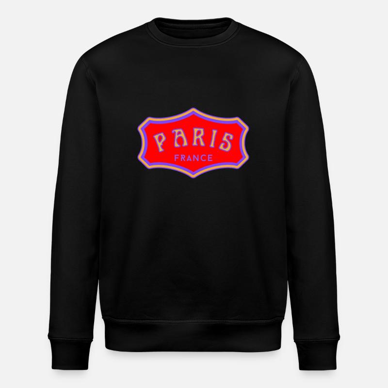 Paris - Stanley/Stella ROLLER Unisex Organic Sweatshirt - black