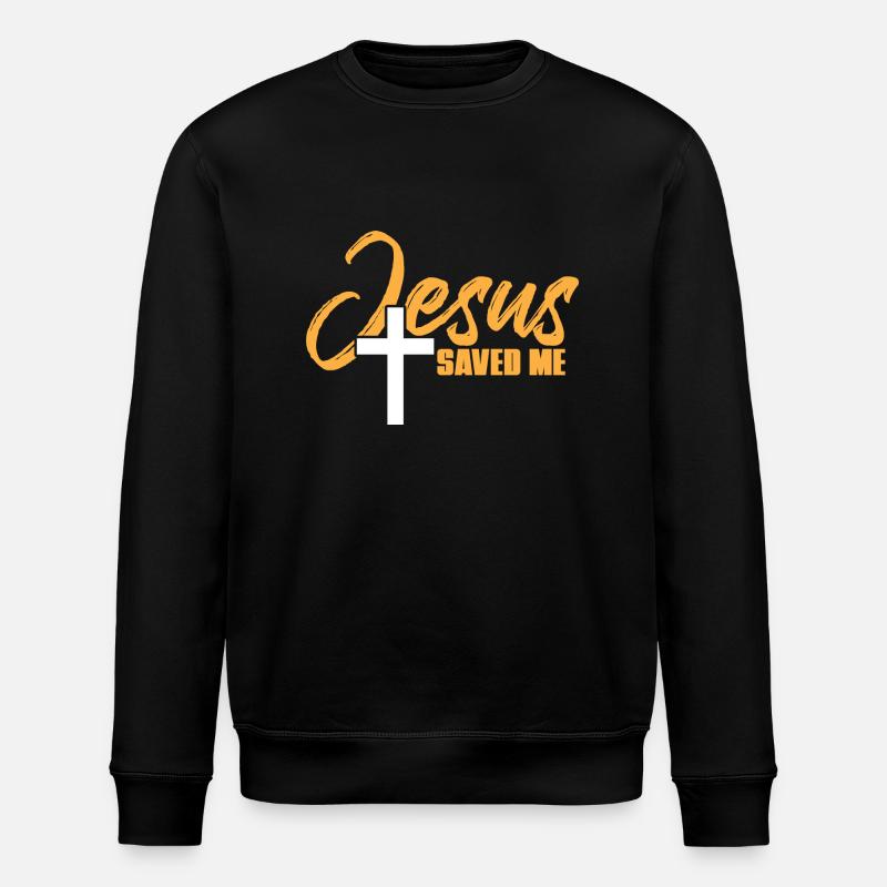 jesus quotes - Stanley/Stella Unisex Bio-Sweatshirt ROLLER - Schwarz