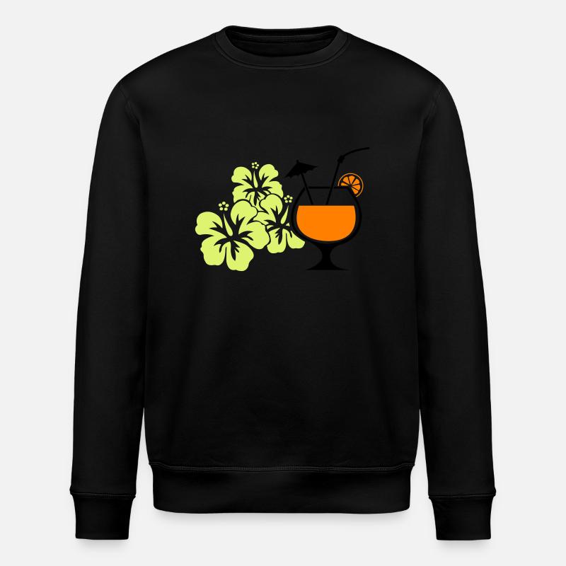 Hawaii Hibiskus Cocktail - Stanley/Stella Unisex Bio-Sweatshirt ROLLER - Schwarz
