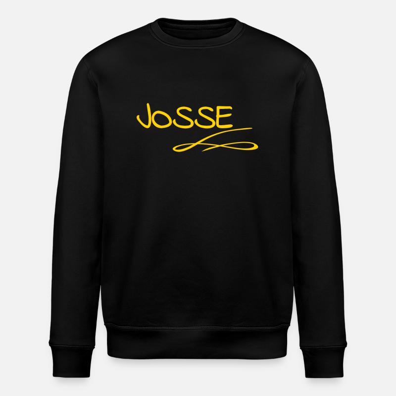 First name Josse - Stanley/Stella ROLLER Unisex Organic Sweatshirt - black