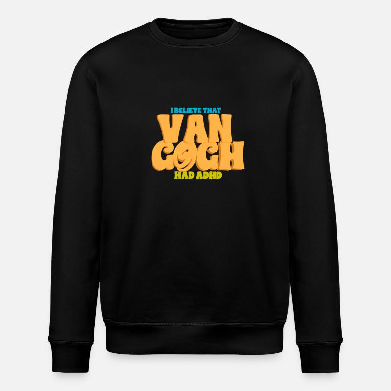 ADHD Van Gogh - Stanley/Stella ROLLER Unisex Organic Sweatshirt - black