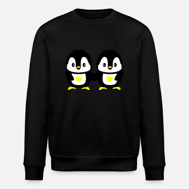 Pingouins Amour mignon - Sweat bio ROLLER Stanley/Stella Unisexe - noir