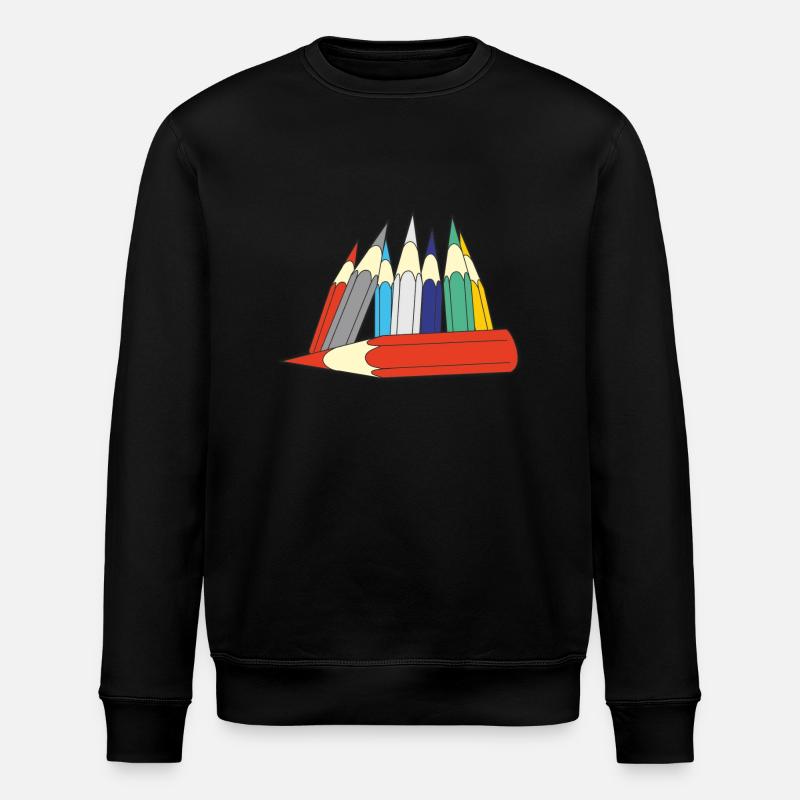Buntstifte - Stanley/Stella Unisex Bio-Sweatshirt ROLLER - Schwarz