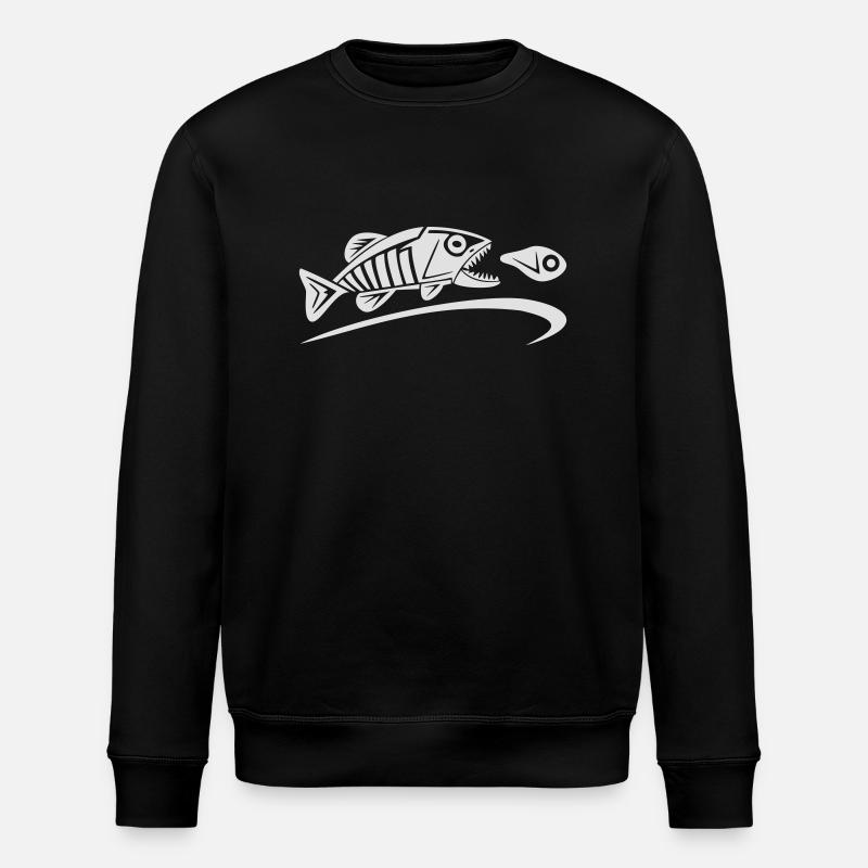 logo-tribal-blanc-notext - Sweat bio ROLLER Stanley/Stella Unisexe - noir
