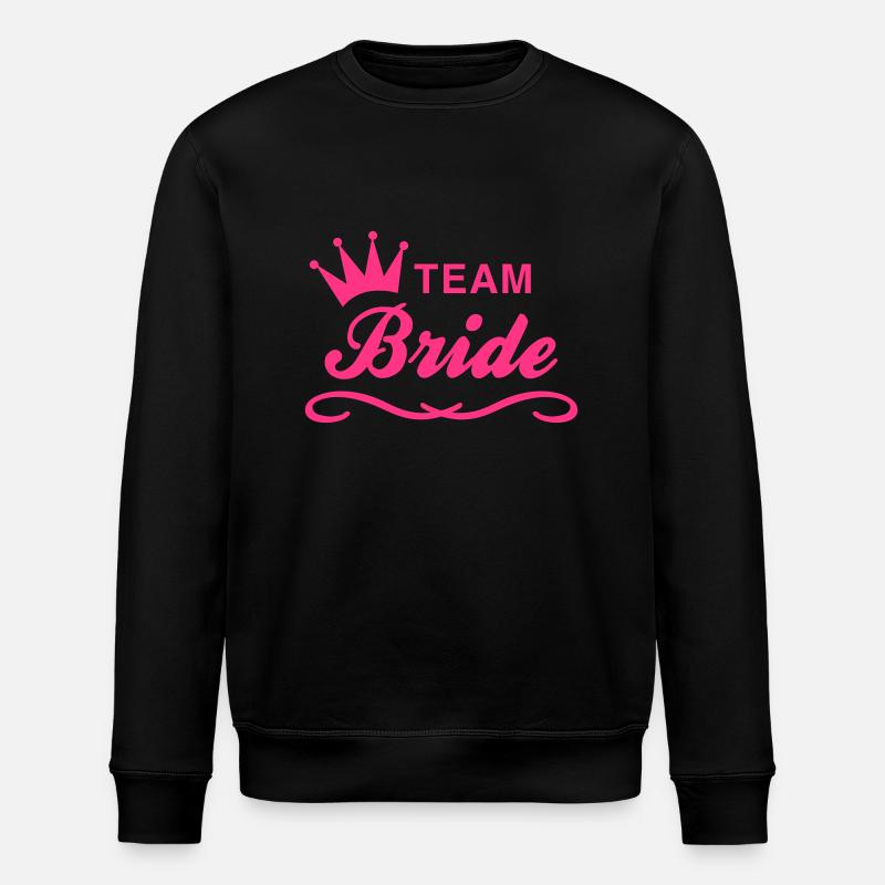 Team Bride - Stanley/Stella Unisex Bio-Sweatshirt ROLLER - Schwarz