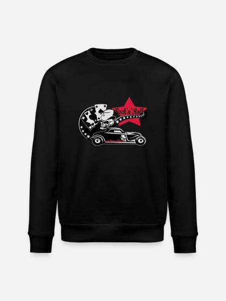 Hot Rod Rock'n'Roll - Stanley/Stella ROLLER Unisex Organic Sweatshirt - black
