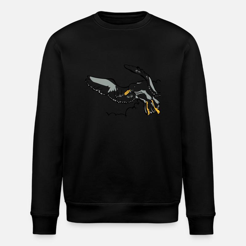 Möwe - Stanley/Stella Unisex Bio-Sweatshirt ROLLER - Schwarz