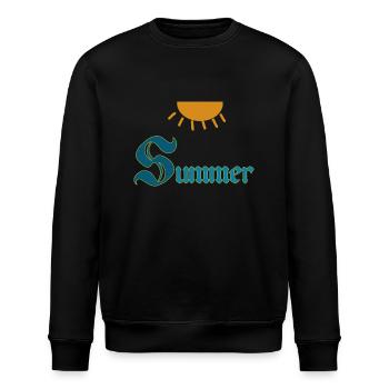Summer - Stanley/Stella Unisex Bio-Sweatshirt ROLLER - Schwarz - Vorne - Nik (191cm)