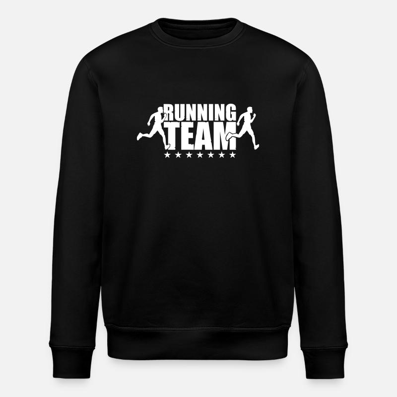 running team 01 - Stanley/Stella ROLLER Unisex Organic Sweatshirt - black
